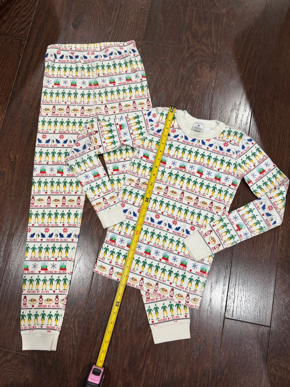 Hanna Andersson Kids Elf Holiday Organic Cotton Pajama Set Size 150 US 12